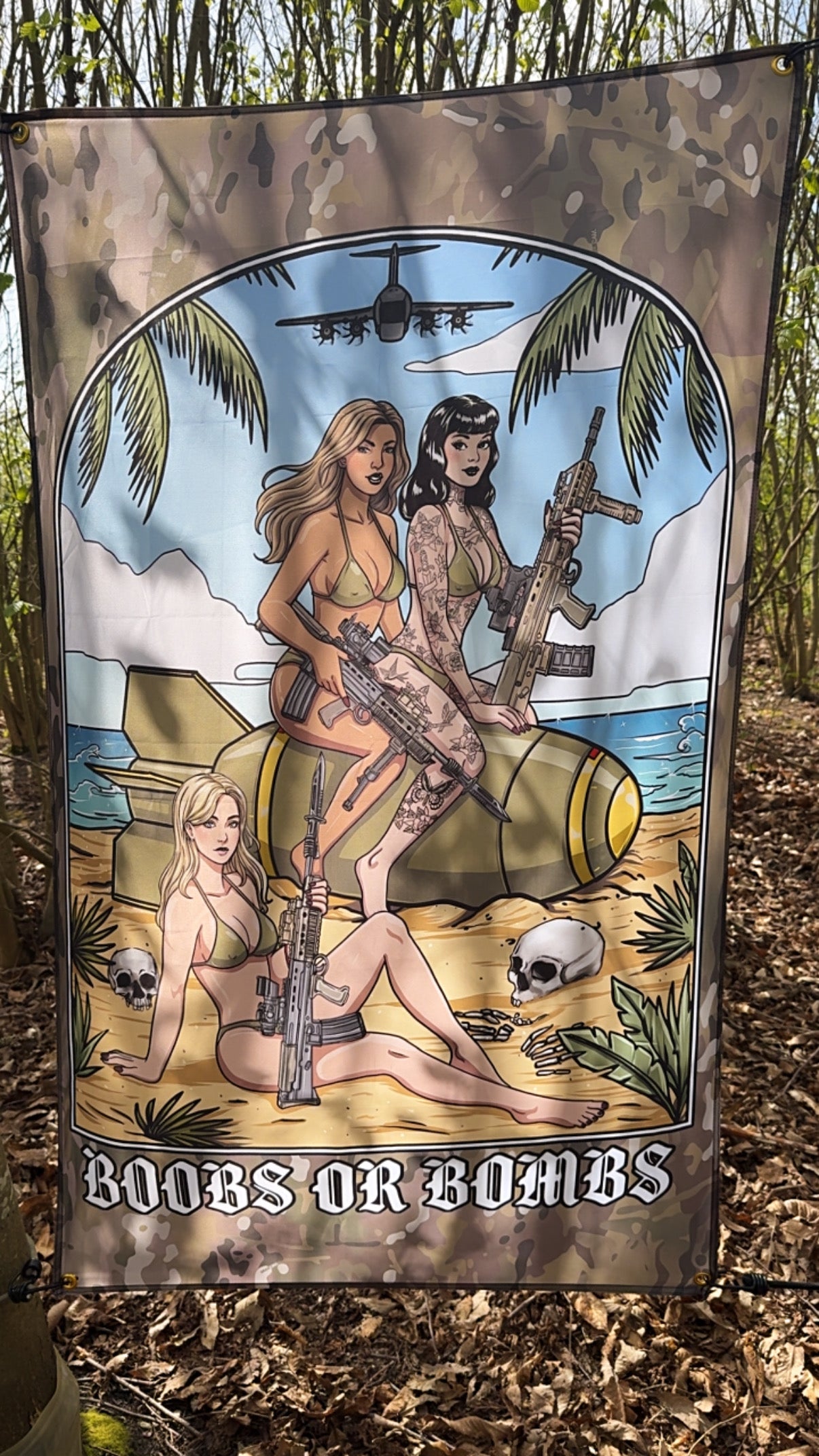 BOOBS OR BOMBS MTP FLAG